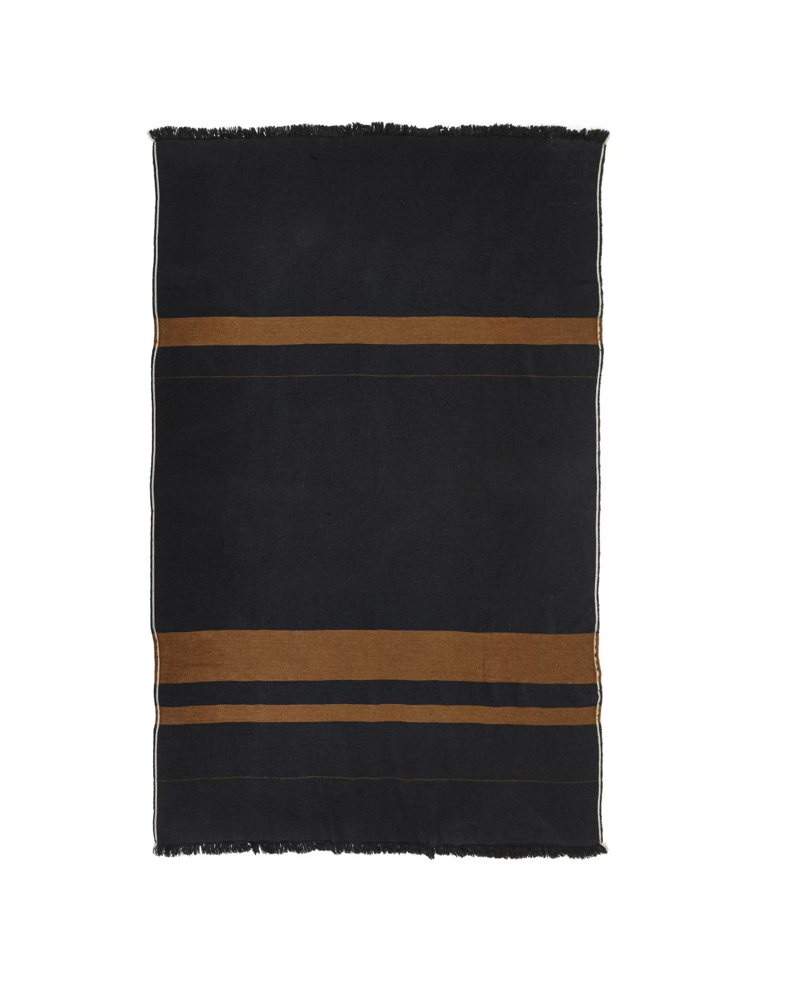 Libeco - Throw OSCAR Black stripe - 135x220cm - Black stripe