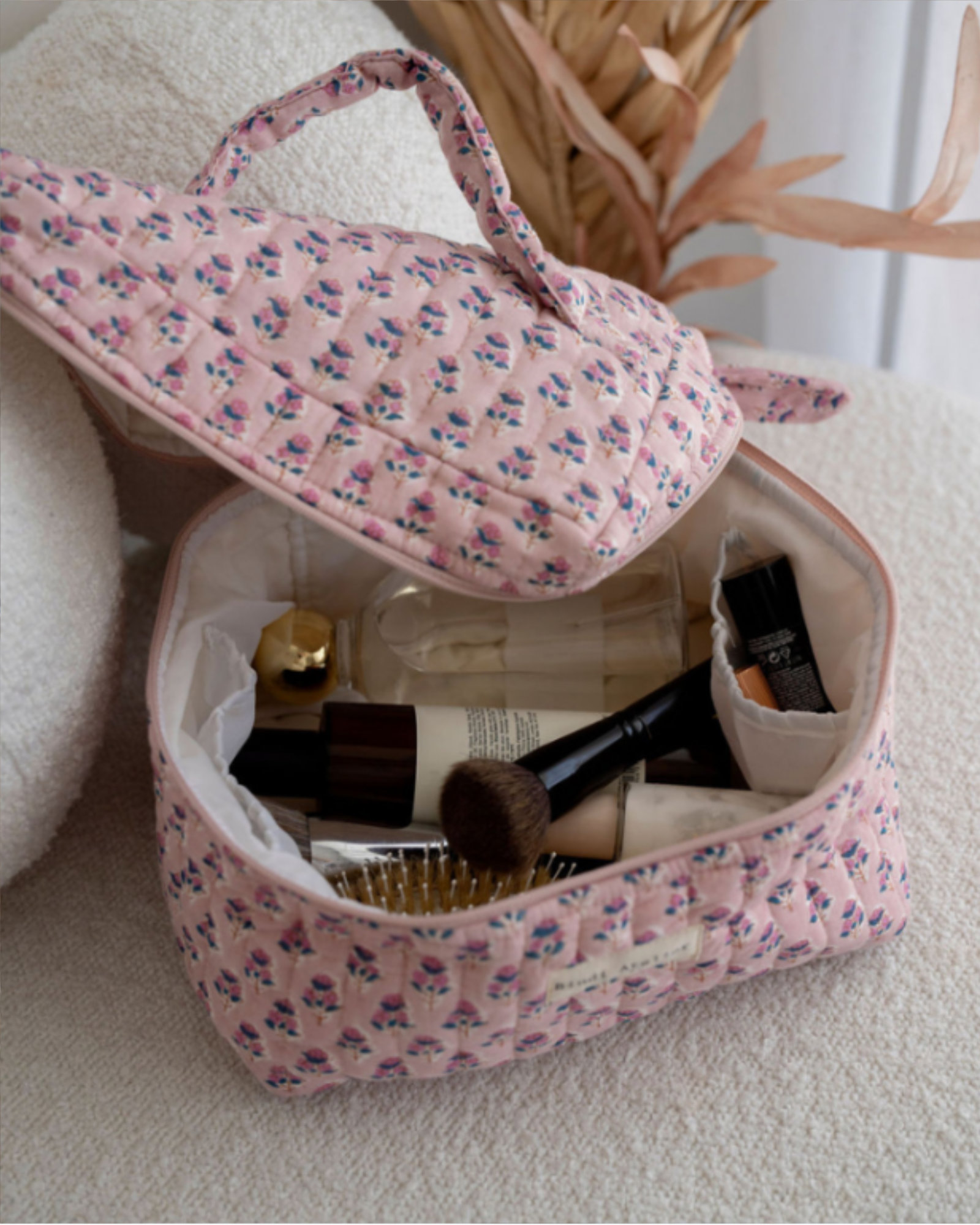 Bindi Atelier - Toiletry bag VANITY Goa Myrtille - 22x16x12cm - Goa Myrtille