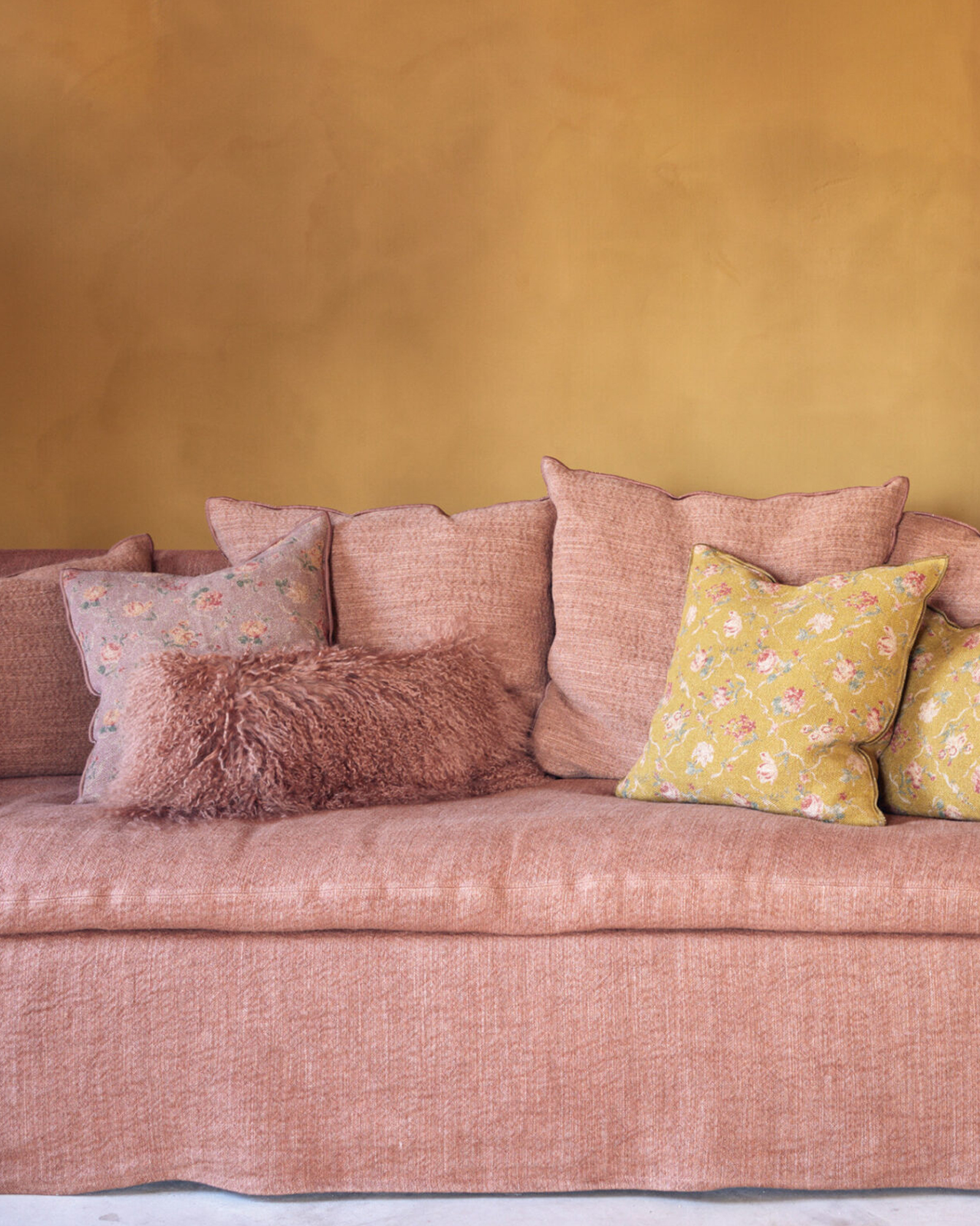 Maison de Vacances - Cushion WABI SABI Jardin Secret Bois de Rose - 40x60 cm - Jardin Secret Bois de Rose