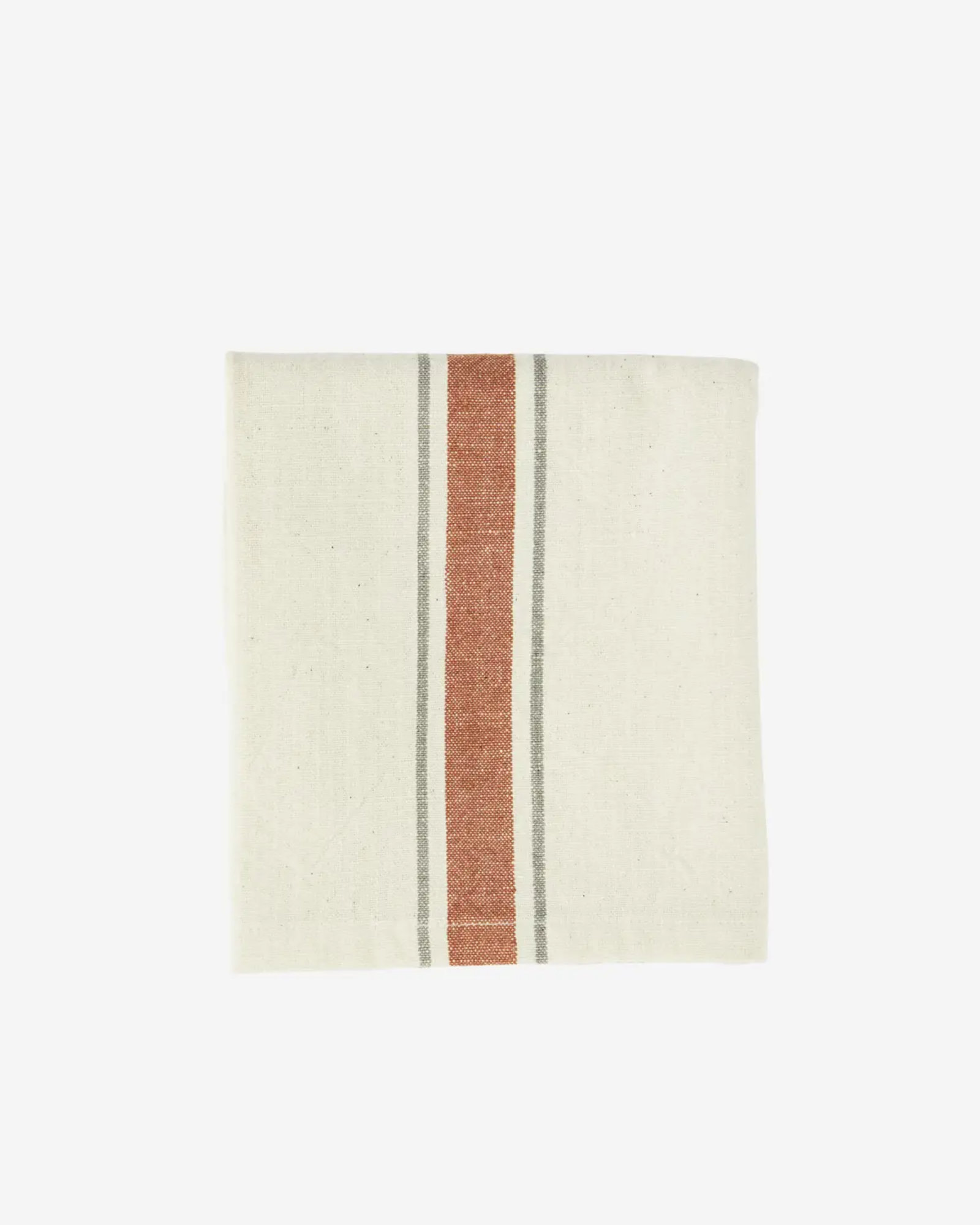 Torchon STRIPED Off white, tomato, taupe