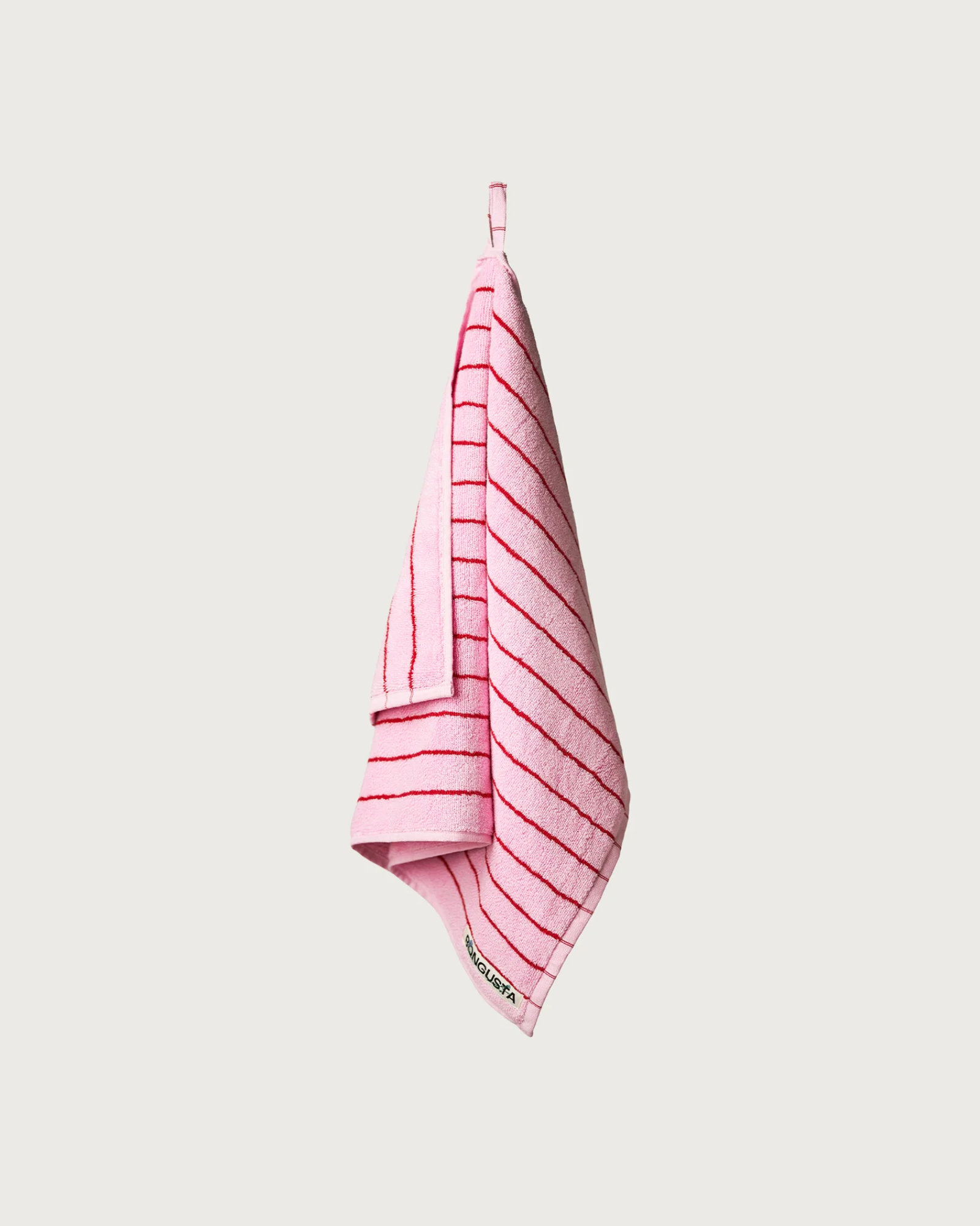 Handdoek NARAM Baby pink & Ski patrol red