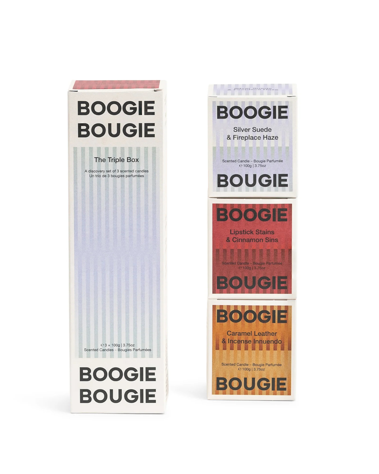 Boogie Bougie - Geschenkbox geurkaarsen TRIPLE A blizzard of bad decisions - 3x100gr - A blizzard of bad decisions