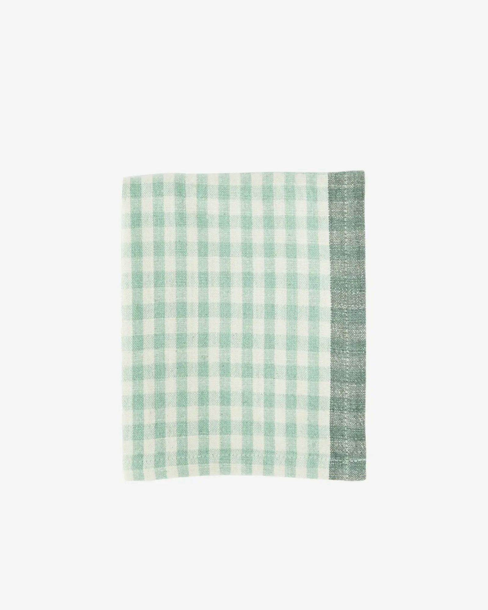 Torchon CHECKED Off white, light green, dusty green