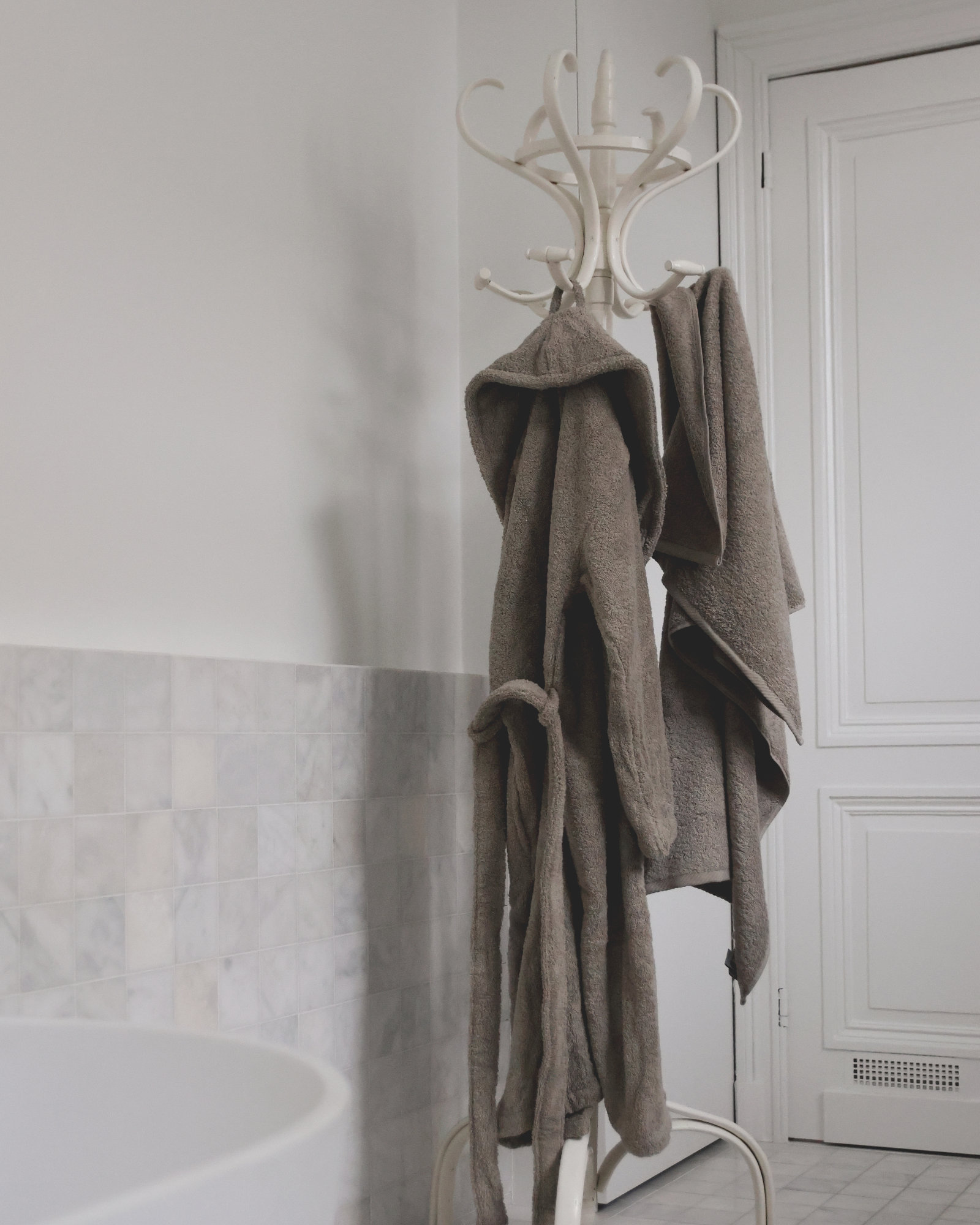 MARIE-MARIE - Bathrobe ESSENTIALS Concrete - LA - Concrete