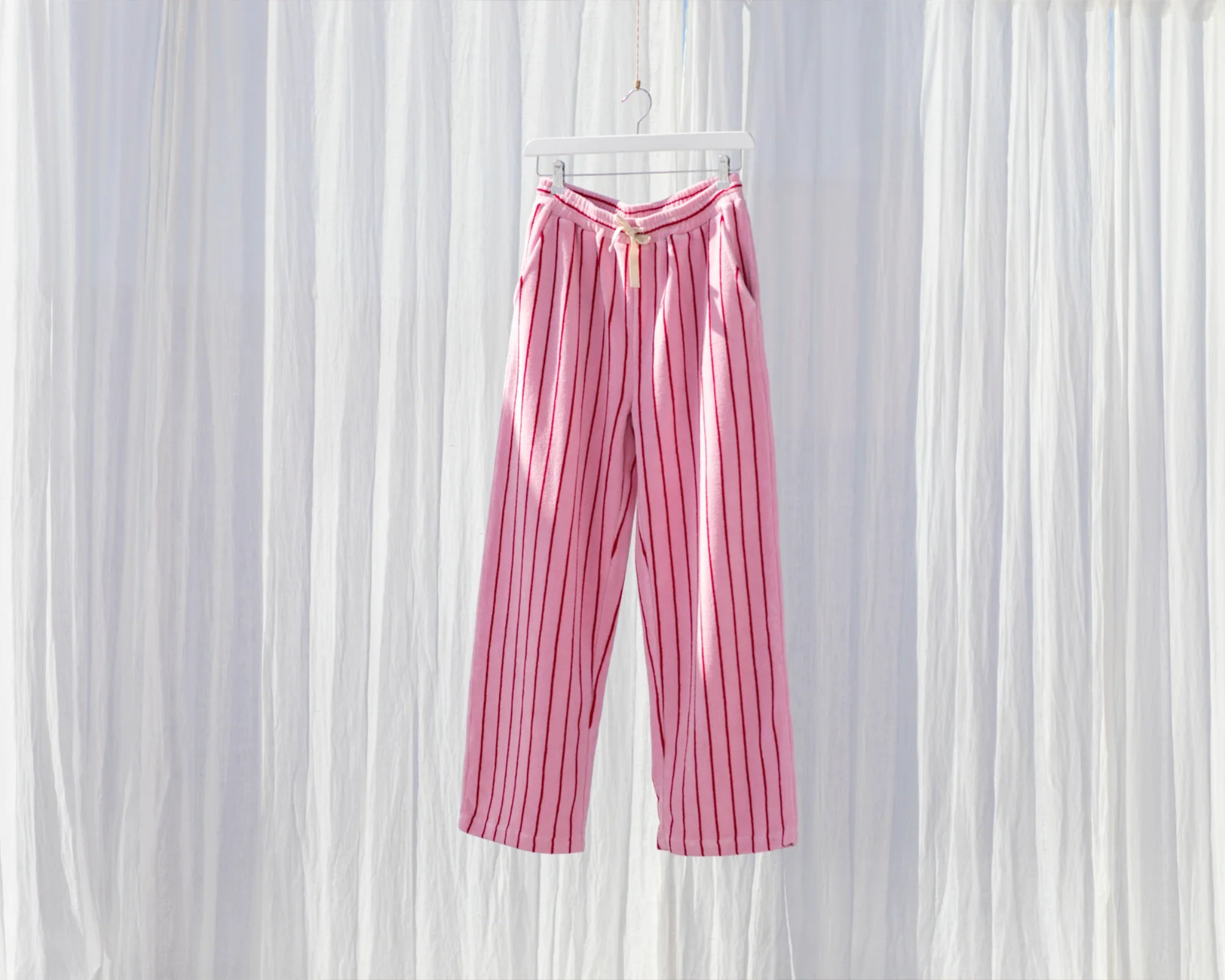 Broek NARAM Baby pink & ski patrol red