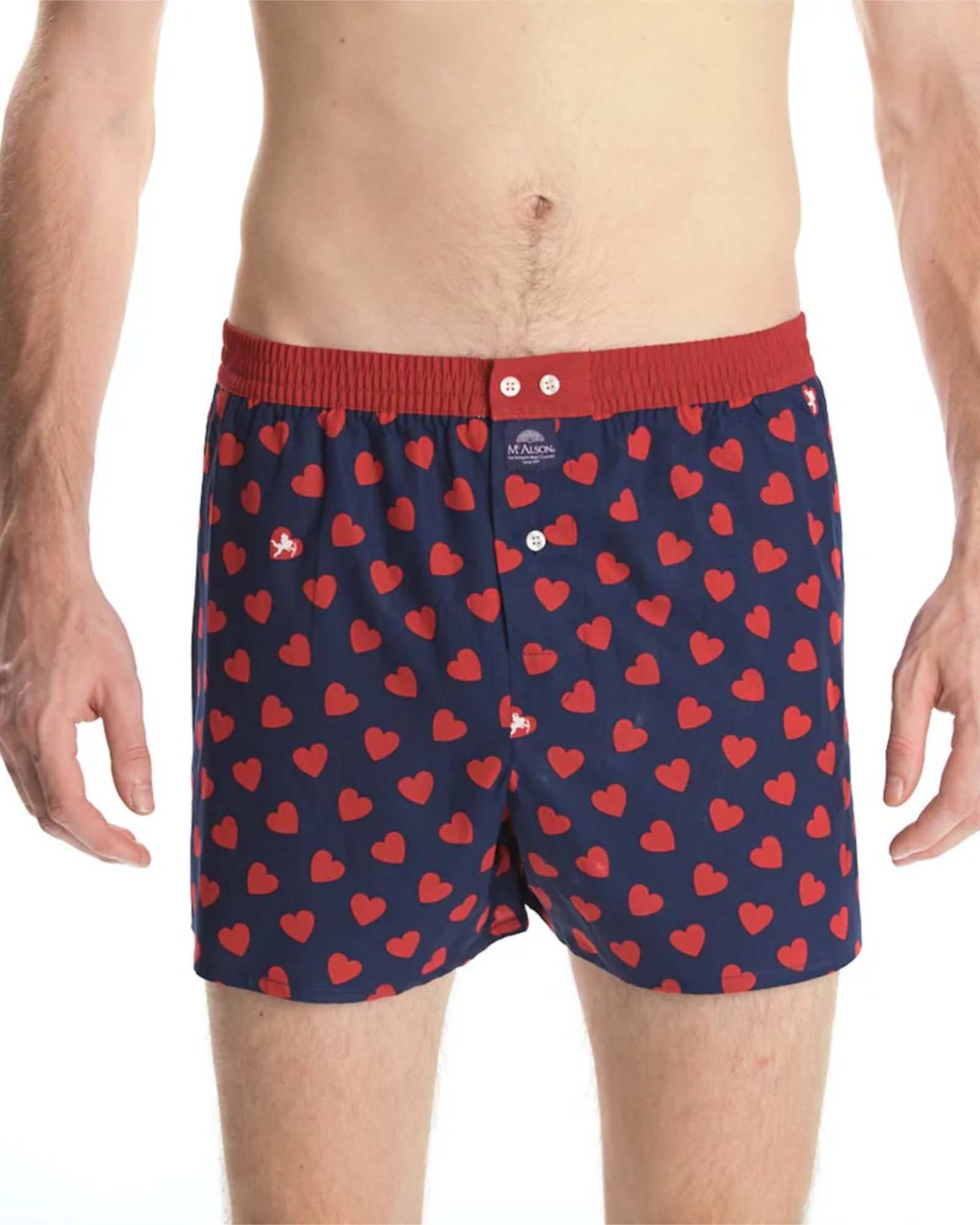 McAlson - Boxershort MC ALSON Hearts Red - Large - Hearts Red