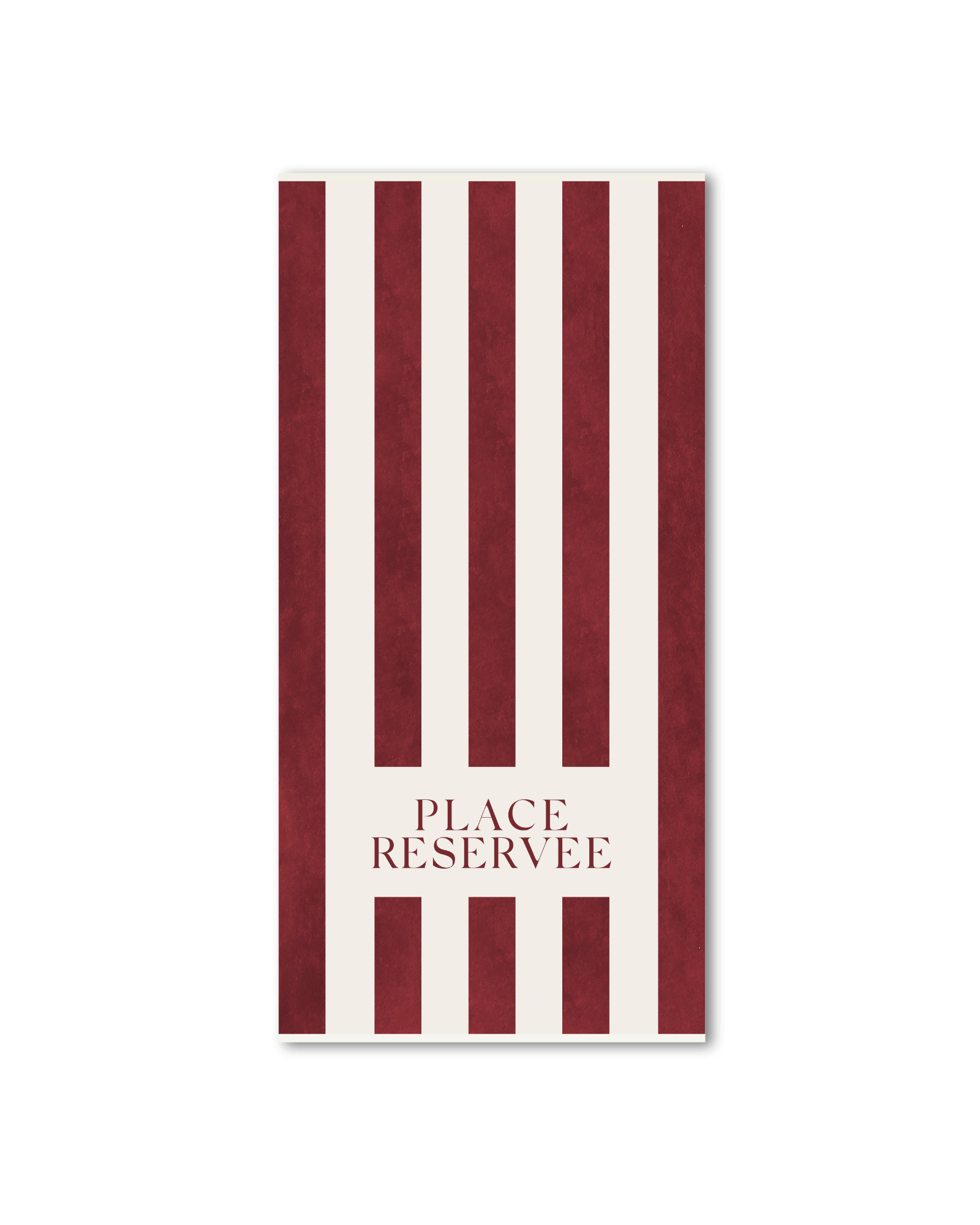 Place Reservee - Beach towel PLACE RESERVEE Burgundy - 65x120 cm Petite - Burgundy