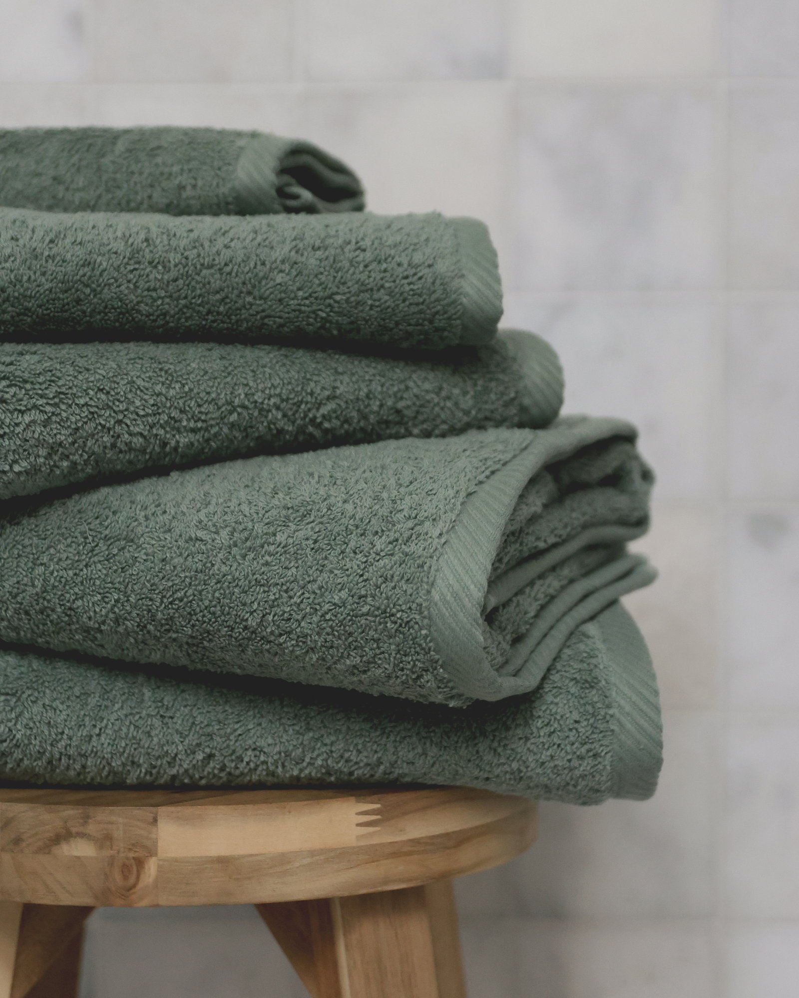 MARIE-MARIE - Hand towel ESSENTIALS Eucalyptus - 50x100 cm - Eucalyptus