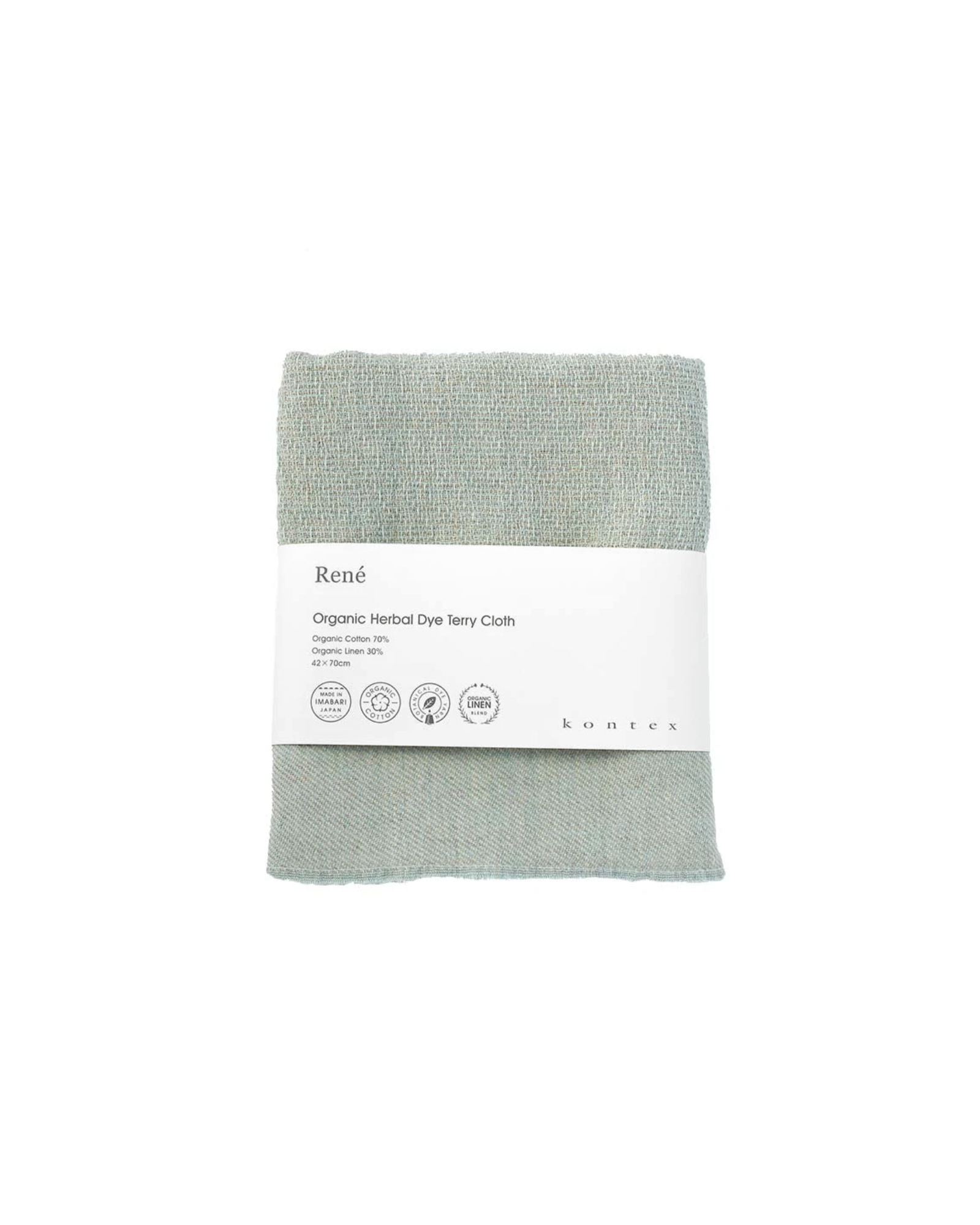 Kenkawai - Guest towel RENE - 40x70 cm - Green