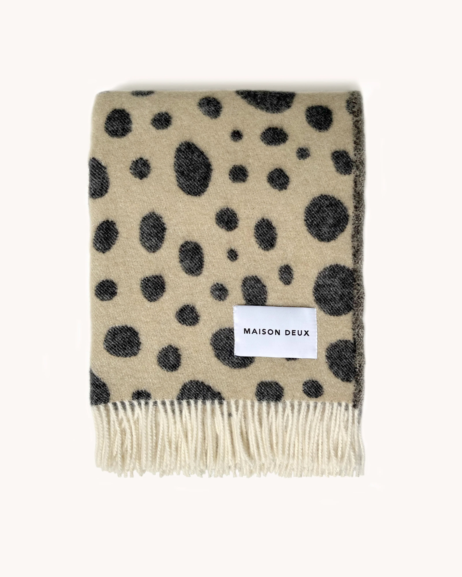 Plaid CHEETAH Beige/black