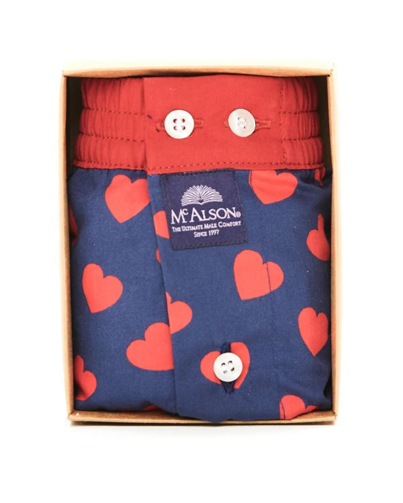 Boxershort MC ALSON Hearts Red