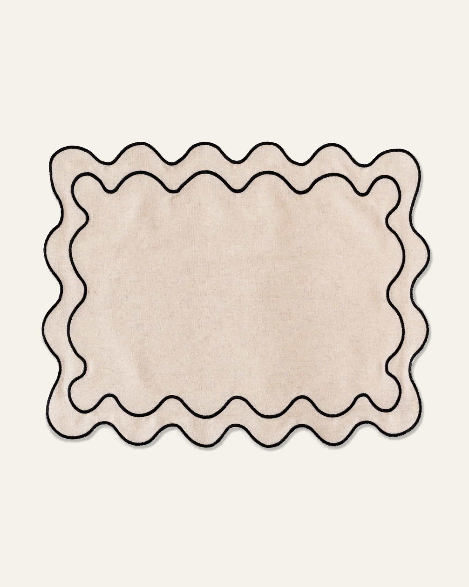 Kulu Club - Napperon WAVY Beige - 2p 38x48cm - Beige