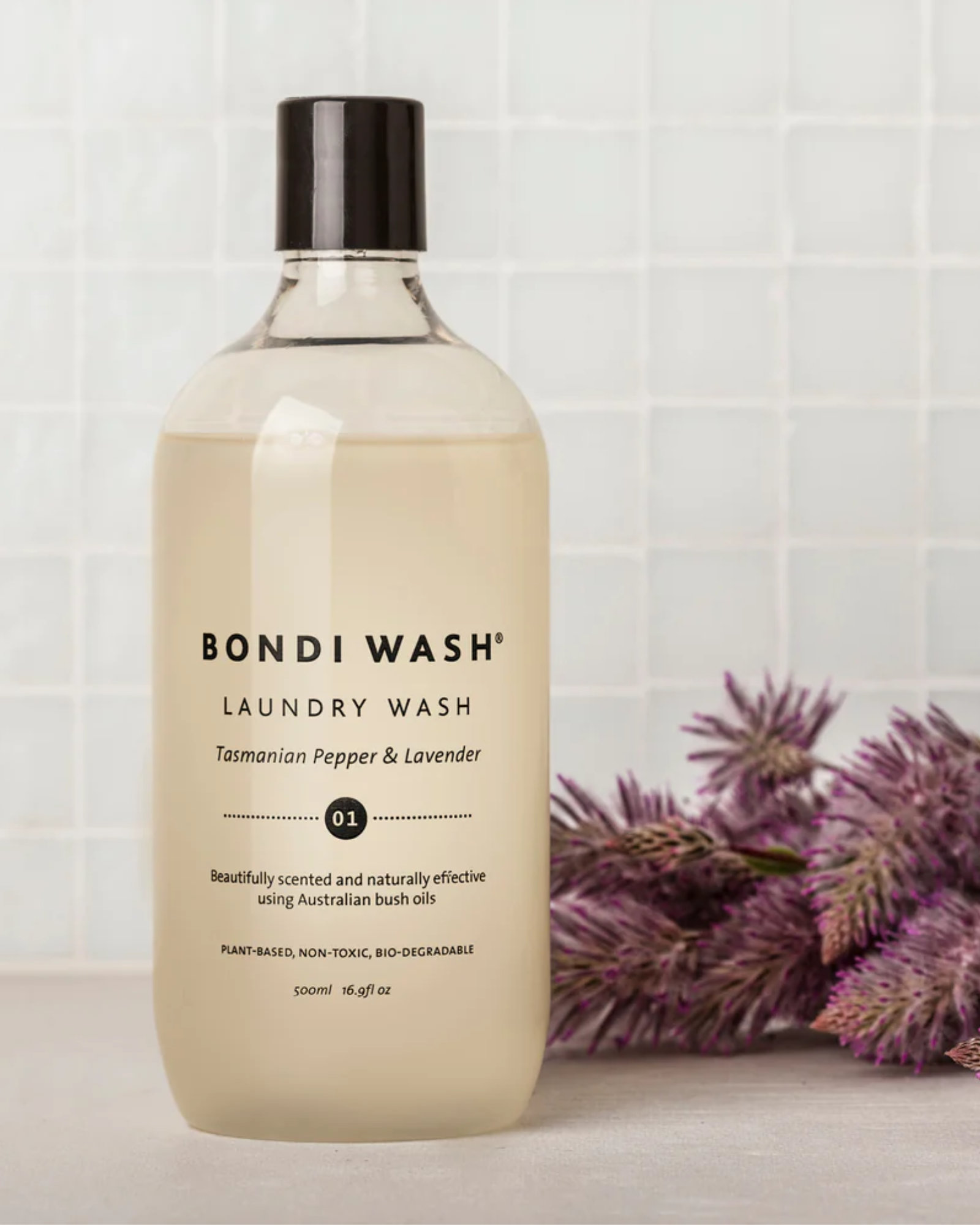 Bondi Wash - Detergent LAUNDRY WASH Tasmanian Pepper & Lavender - 500ml - Tasmanian Pepper & Lavender