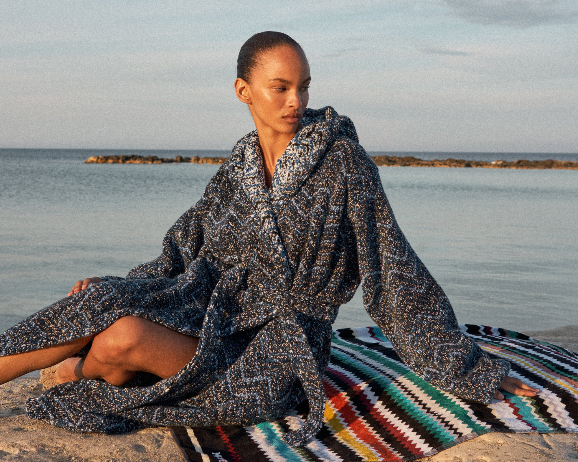 Missoni - Bathrobe AZUL c.138 - SM - c.138