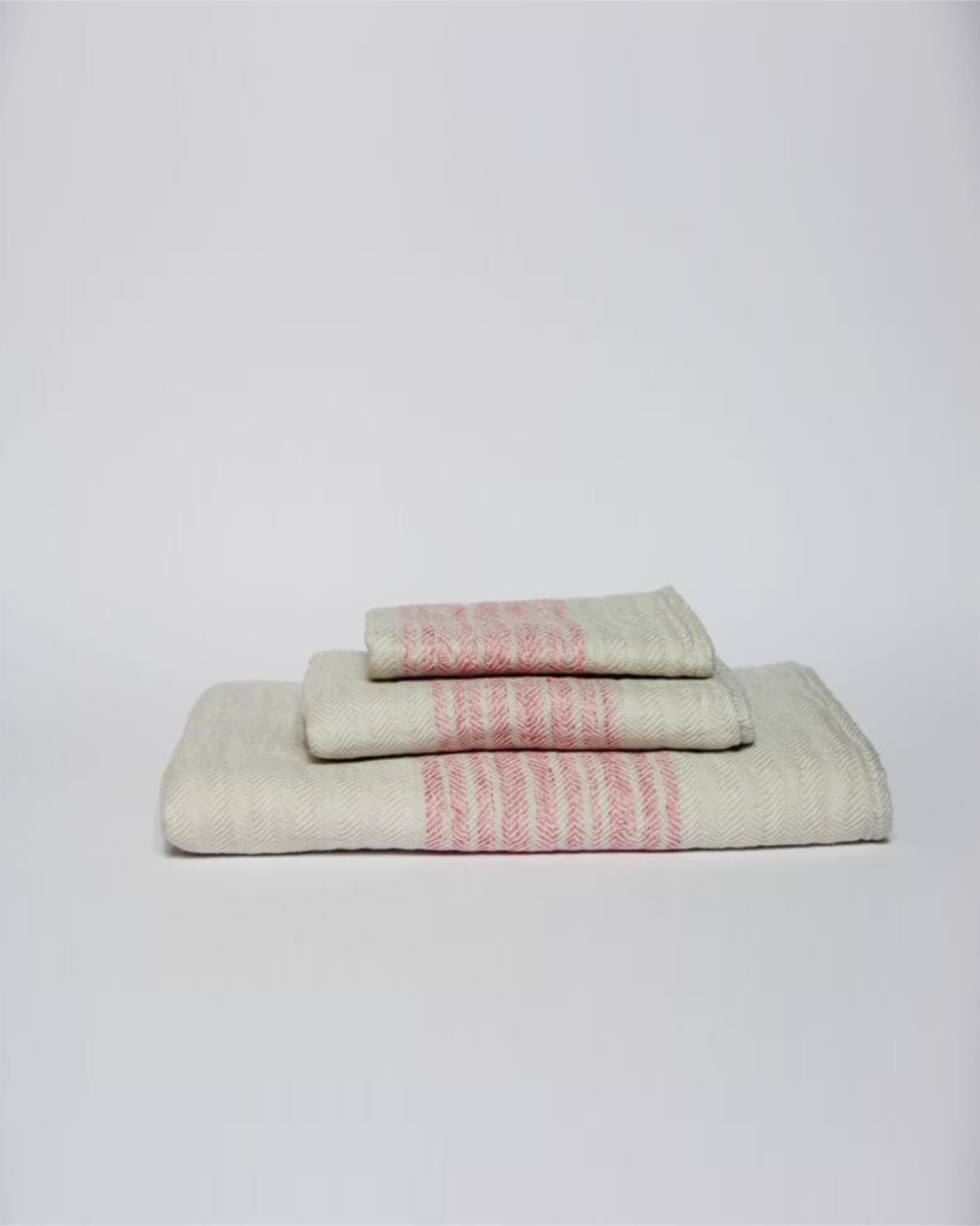 Kenkawai - Handdoek FLAX Pink - 60x125 cm - Pink