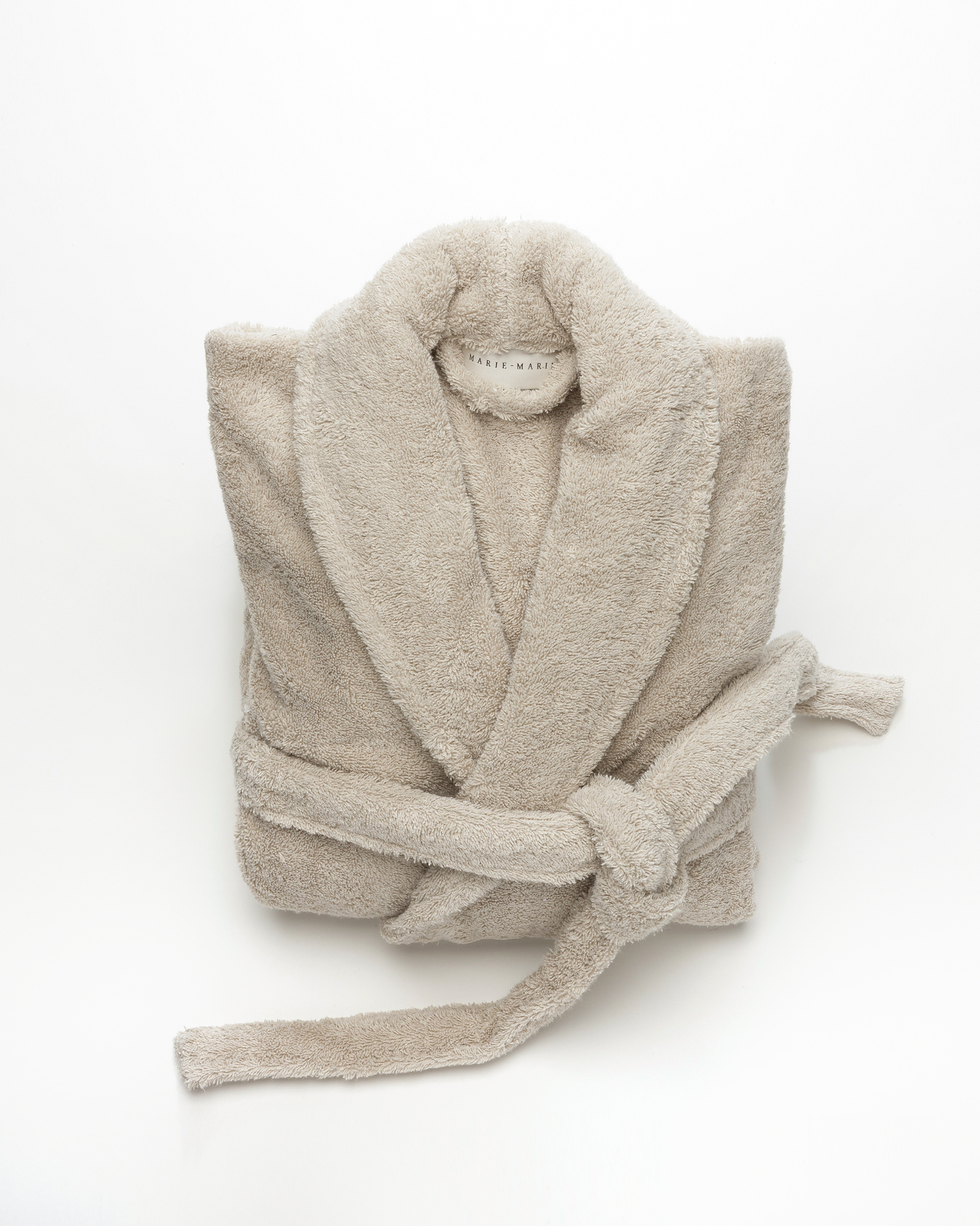 MARIE-MARIE - Bathrobe ESSENTIALS Linen - XL - Linen