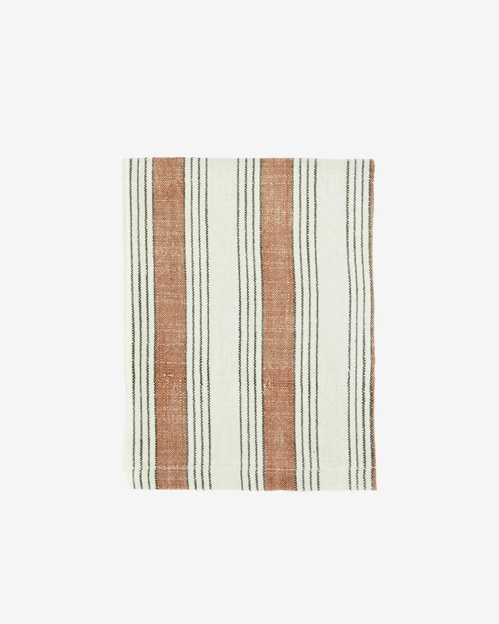 Torchon STRIPED MULTI Off white, burnt orange, grey